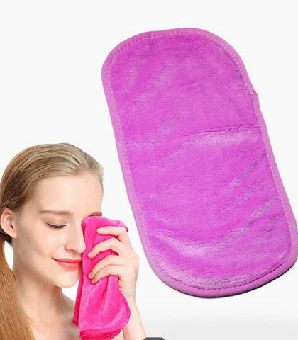 Shein - 1 pc Cleansing Face Towel / Microfiber Purple (16x7 Inch)