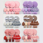 15-Piece Purple Lazy Beauty Makeup Sponge Set