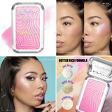 NYX Buttermelt Highlighter - 05 - Bright & Butta - Light champagne, 10 - Glaze it Butta - Light bronze, 15 - U Butta Werk - Frosty pink, 35 - Butta in Bronze - Bronze gold, 40 - No 1 Butta - Holographic lavender