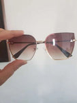 Shein - Sunglasses Coffee Brown