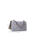 Shein - Quilted Chain square Bag Grey