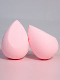 Shein - Pack of 2 Beauty Blenders - Apricot, Baby Pink & Brown