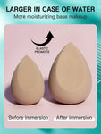 Shein - Pack of 2 Beauty Blenders - Apricot, Baby Pink & Brown