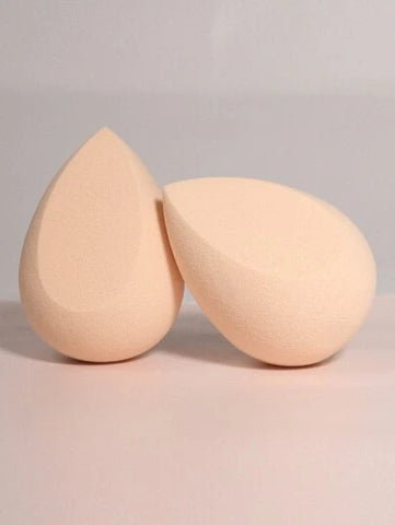 Shein - Pack of 2 Beauty Blenders - Apricot, Baby Pink & Brown