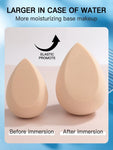 Shein - Pack of 2 Beauty Blenders - Apricot, Baby Pink & Brown