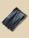 5 pcs Disposable Transparent BLACK Eyelash Extension Brush - Spooly