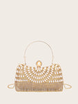 SHEIN Box Bag For Evening Party /  Bridal Clutch - Golden