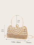 SHEIN Box Bag For Evening Party /  Bridal Clutch - Golden