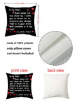 SHEIN Slogan Graphic Cushion Cover Without Filler, to my sister