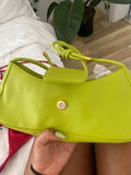 Shein - Green Baguette Bag