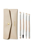 SHEGLAM - Glam 101 Eye Essentials Brush Set With Bag 4 Brushes