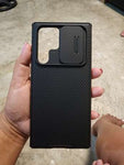 Shien - Striped Phone Case With Slide Camera Cover S23 ULTRA