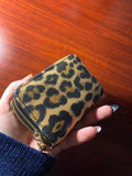 Shein - Double zipper wallet - Leopard print