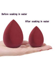 Shein - Pack of 2 Beauty Blenders - Coffee & Red