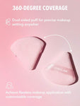 SHEGLAM - Insta Ready Powder Puff pack of 3 / Triangle puff pink