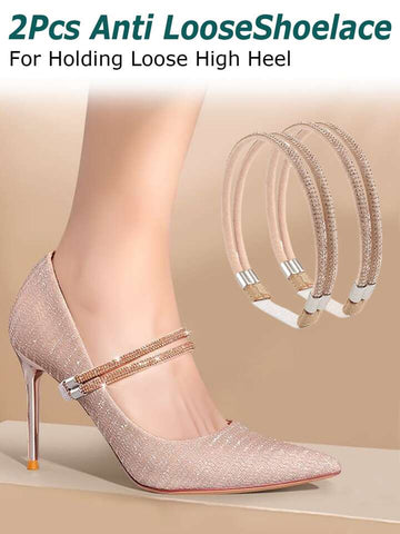 Shein - 2Pcs Heels Detachable Shoe Straps For Heels / Shoe Belt