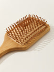 Shein - Bamboo Square Hair Brush