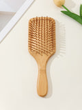 Shein - Bamboo Square Hair Brush