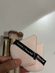 Shein MAANGE Face Brush Set,3pcs Brush+2pcs Triangle Powder Puff