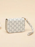 Shein - Double zipper wallet Letter Graphic