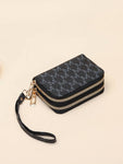 Shein - Double zipper wallet Letter Graphic