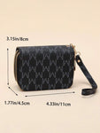 Shein - Double zipper wallet Letter Graphic