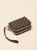 Shein - Double zipper wallet Letter Graphic