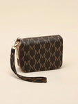 Shein - Double zipper wallet Letter Graphic