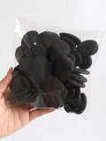 Shein - 2 Pcs Black Water Drop Sponge - finger cushion puff