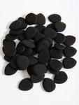 Shein - 2 Pcs Black Water Drop Sponge - finger cushion puff