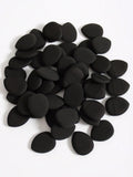 Shein - 2 Pcs Black Water Drop Sponge - finger cushion puff