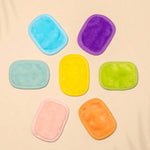 Shein - 7 pcs Reusable Makeup Remover Pads / Reusable Green, Pink