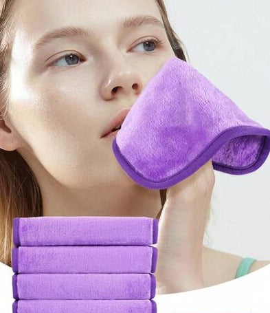 Shein - 1 pc Makeup Removing Cloth Microfiber Face Towel - Reusable