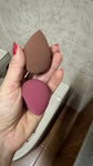 Shein - Pack of 2 Beauty Blenders - Coffee & Red