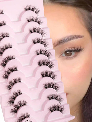 Shein 10 Pairs fluffy & curly Eye lashes