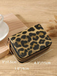 Shein - Double zipper wallet - Leopard print