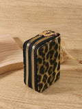 Shein - Double zipper wallet - Leopard print