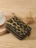 Shein - Double zipper wallet - Leopard print