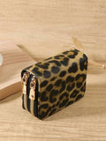 Shein - Double zipper wallet - Leopard print