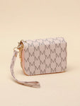 Shein - Double zipper wallet Letter Graphic