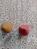 Shein - Pack of 2 Beauty Blenders - Coffee & Red