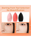 Shein 3pcs Wet And Dry Dual Use Makeup Sponge