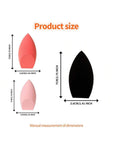 Shein 3pcs Wet And Dry Dual Use Makeup Sponge