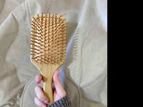 Shein - Bamboo Square Hair Brush