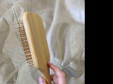 Shein - Bamboo Square Hair Brush