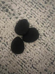 Shein - 2 Pcs Black Water Drop Sponge - finger cushion puff