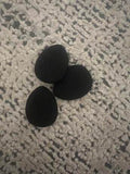 Shein - 2 Pcs Black Water Drop Sponge - finger cushion puff