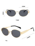 Shein - Women's Vintage Small Oval Frame Sunglasses without case