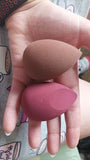 Shein - Pack of 2 Beauty Blenders - Coffee & Red