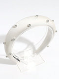 Shein - Satin & Artificial Diamond Fashion Headband